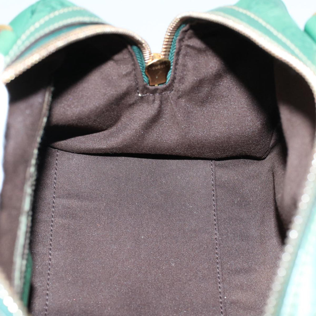 GUCCI GG Canvas Bamboo Guccissima Hand Bag Green 159400 55742