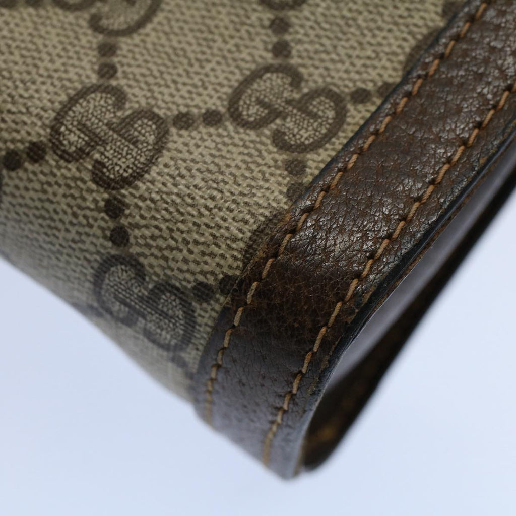GUCCI GG Supreme Web Sherry Line Clutch Bag Beige Red 41 014 3087 25 55754