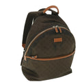 GUCCI GG Canvas Backpack Nylon Brown 190278 55856