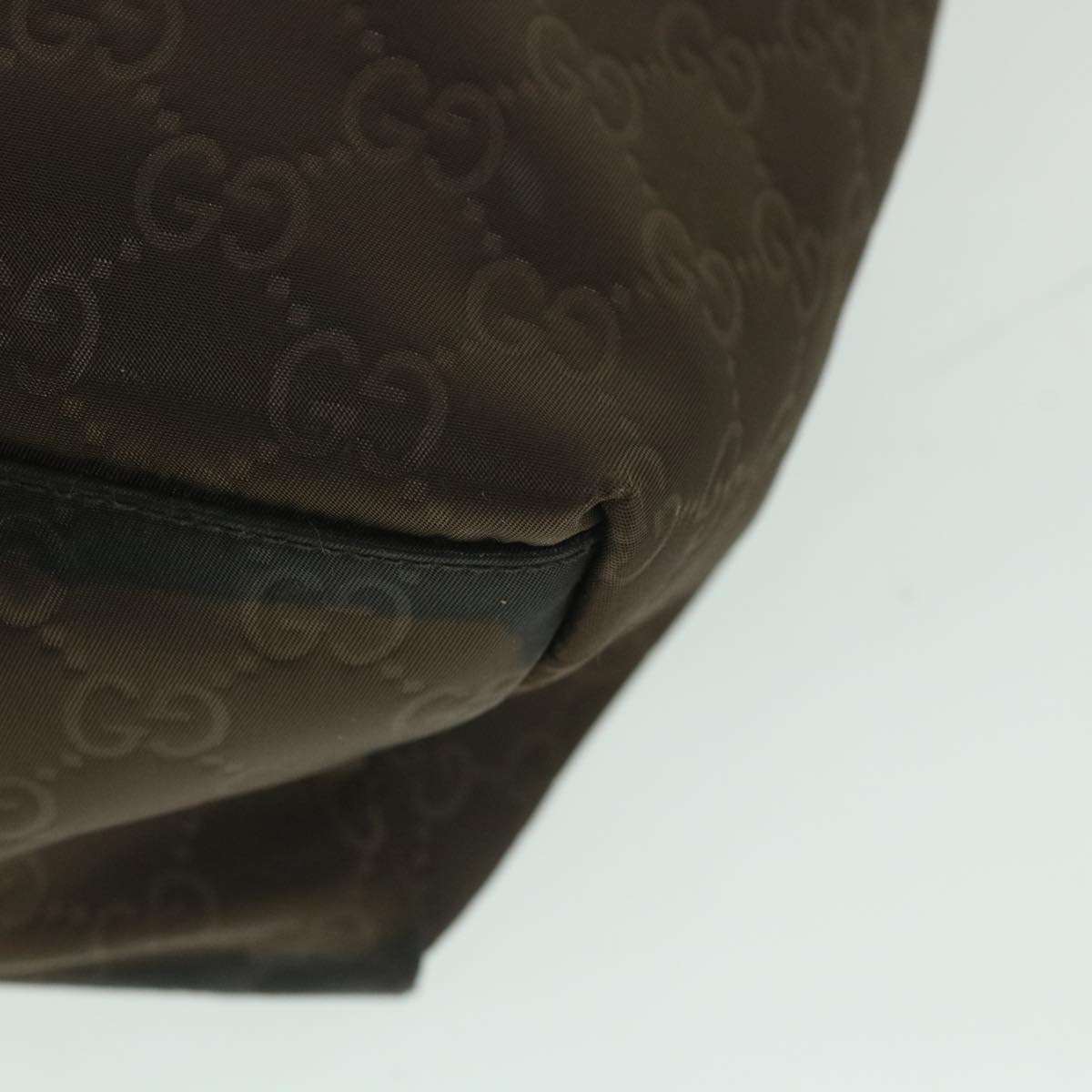 GUCCI GG Canvas Backpack Nylon Brown 190278 55856