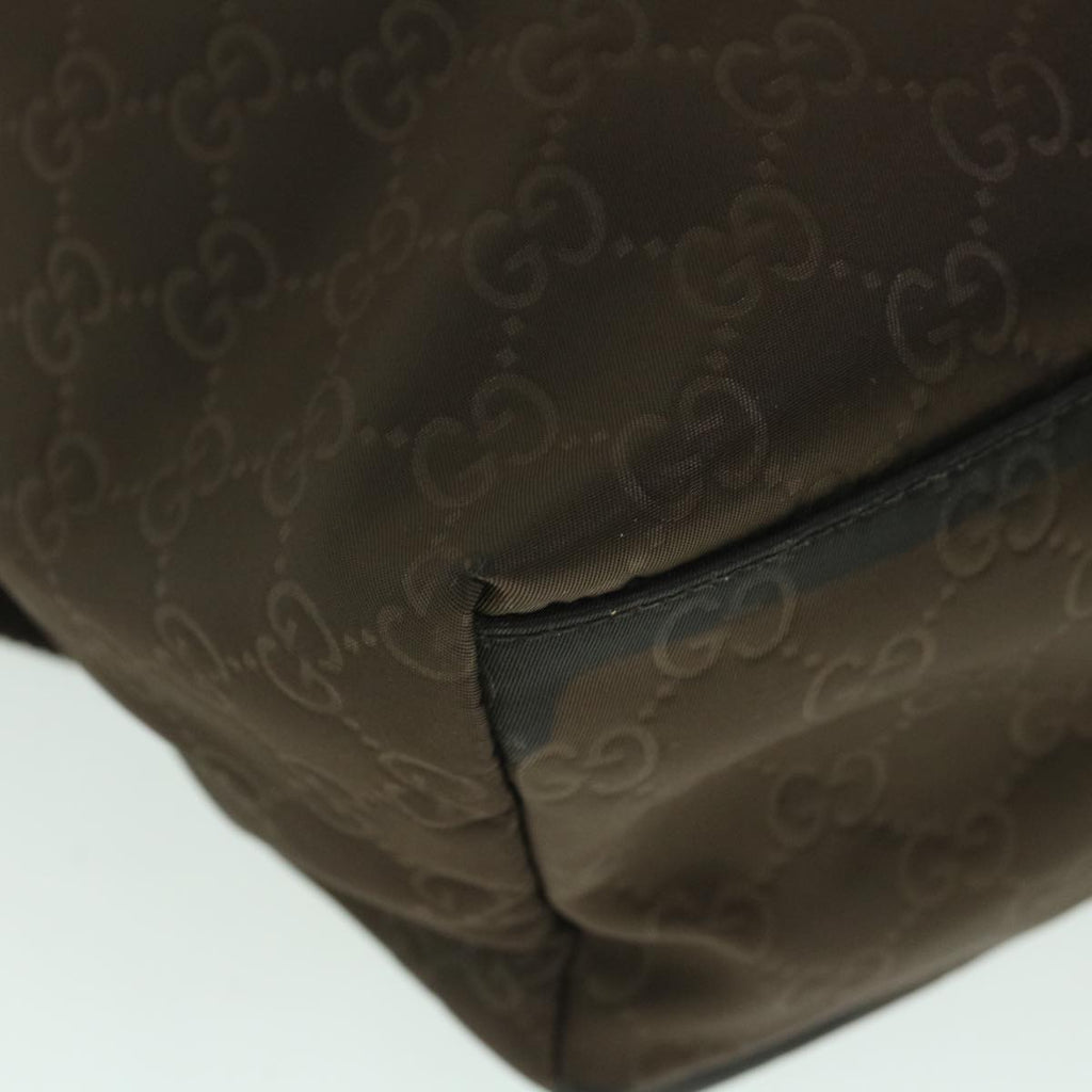 GUCCI GG Canvas Backpack Nylon Brown 190278 55856