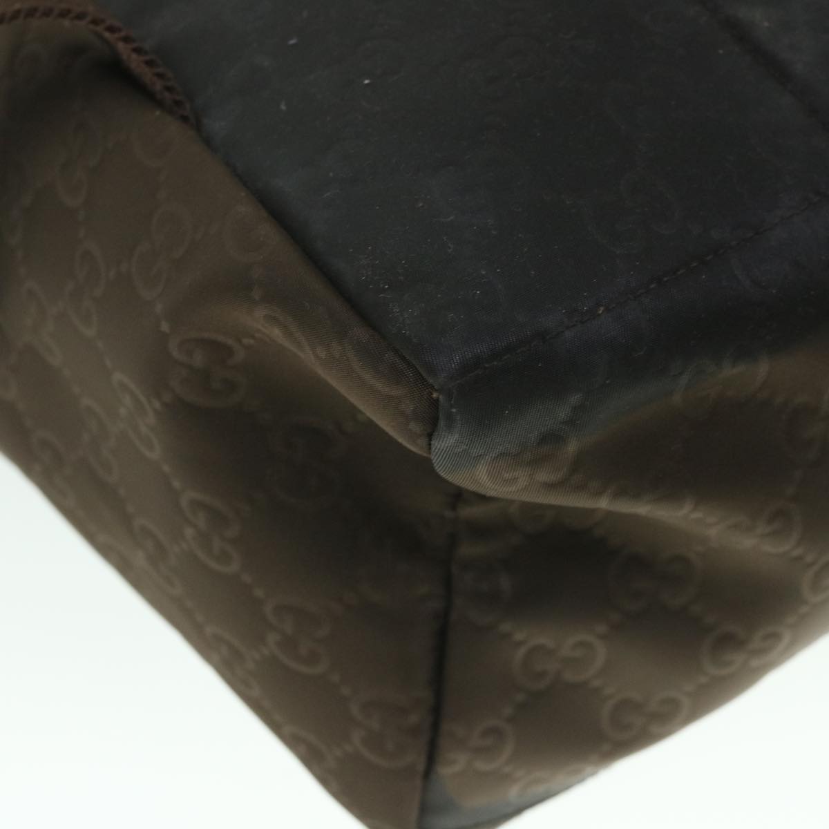 GUCCI GG Canvas Backpack Nylon Brown 190278 55856