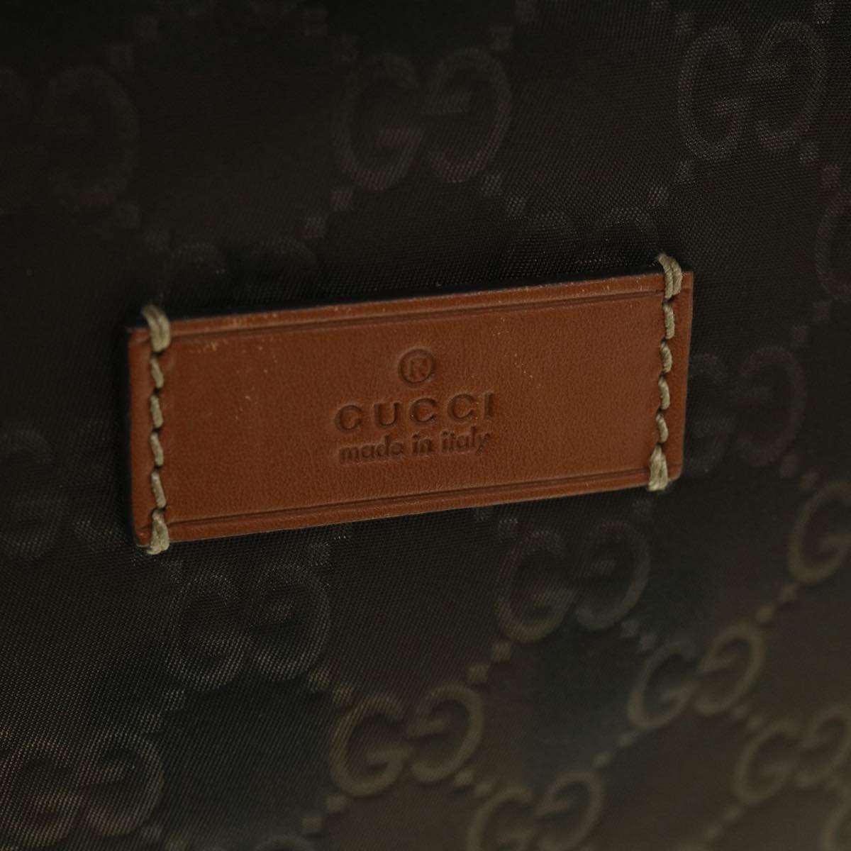 GUCCI GG Canvas Backpack Nylon Brown 190278 55856
