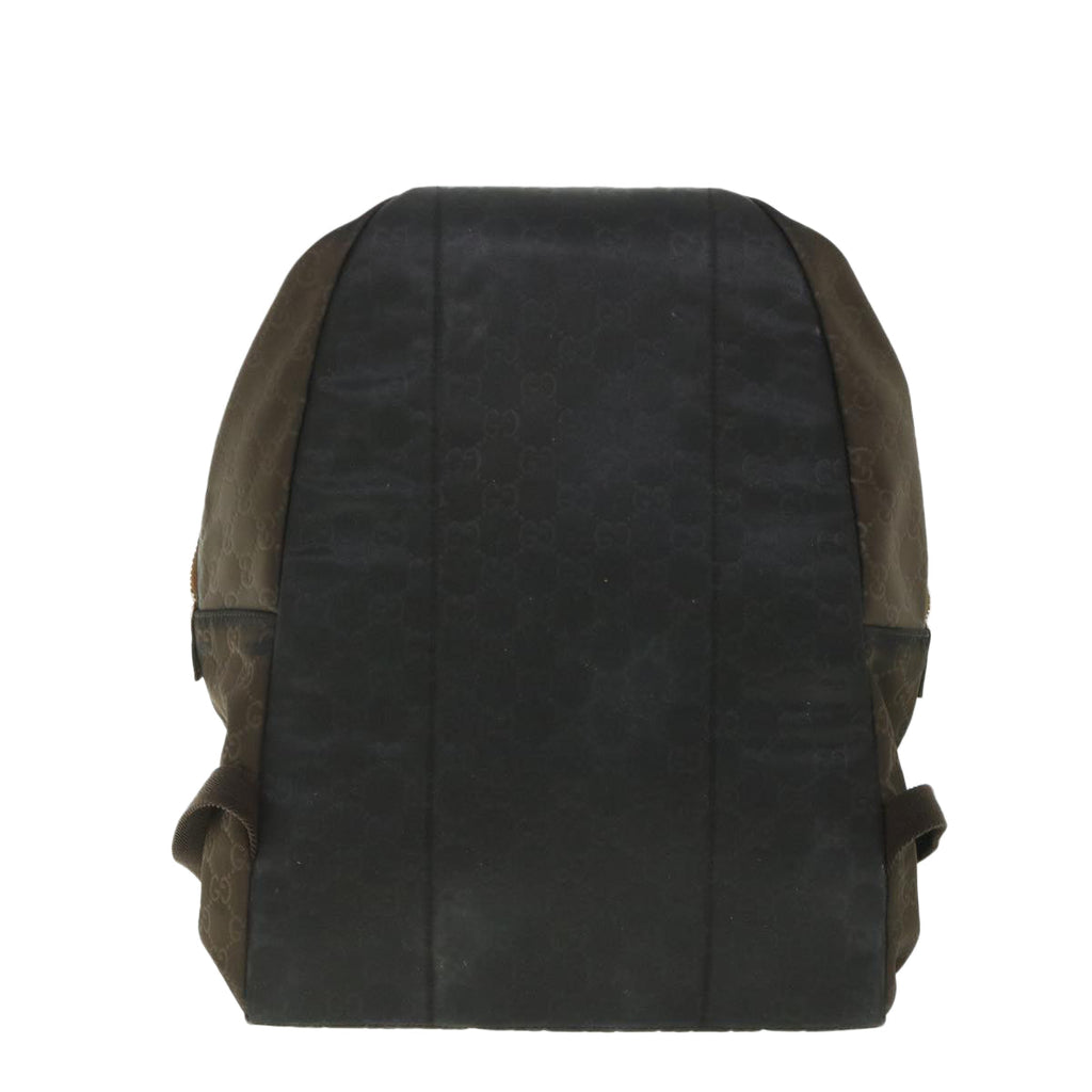 GUCCI GG Canvas Backpack Nylon Brown 190278 55856