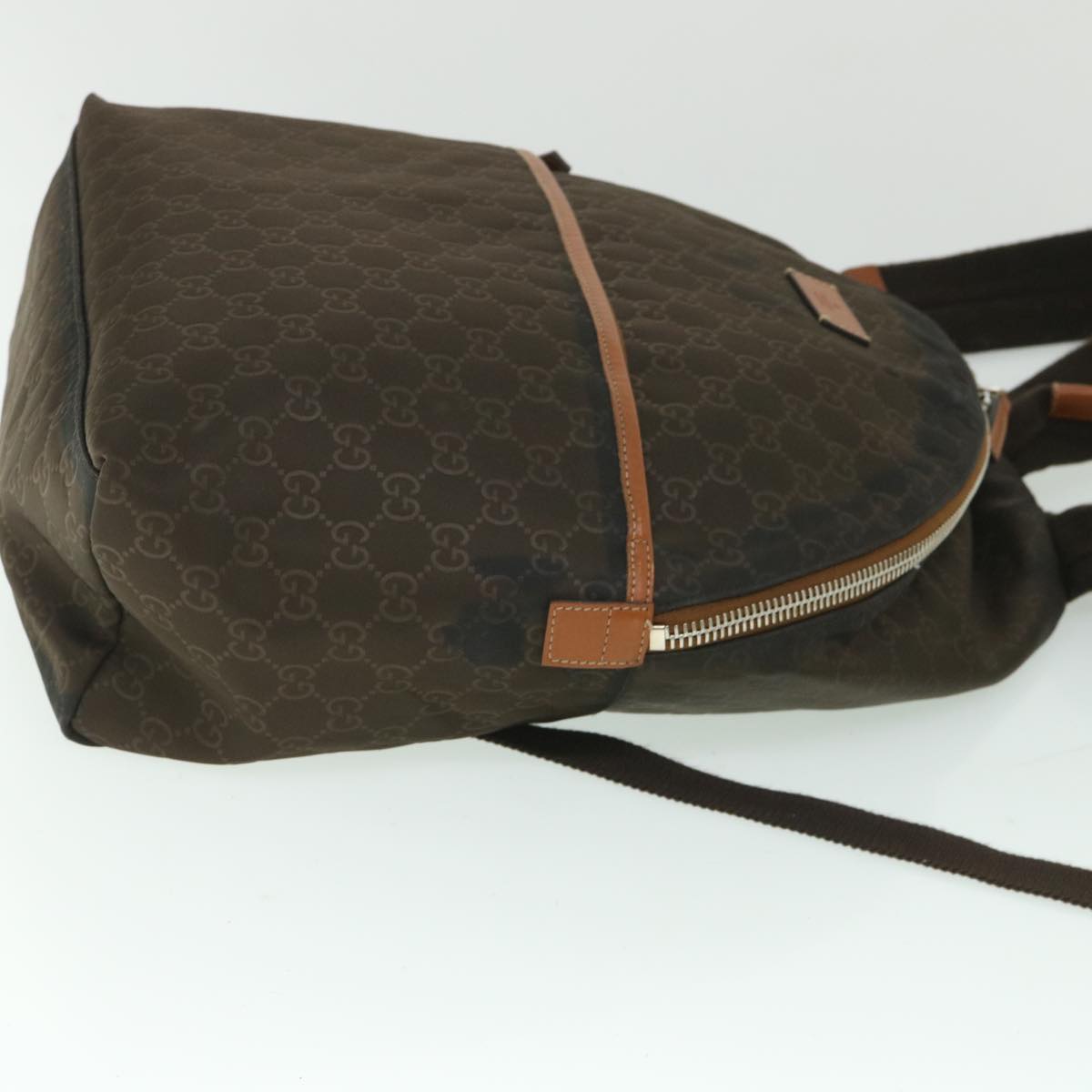 GUCCI GG Canvas Backpack Nylon Brown 190278 55856