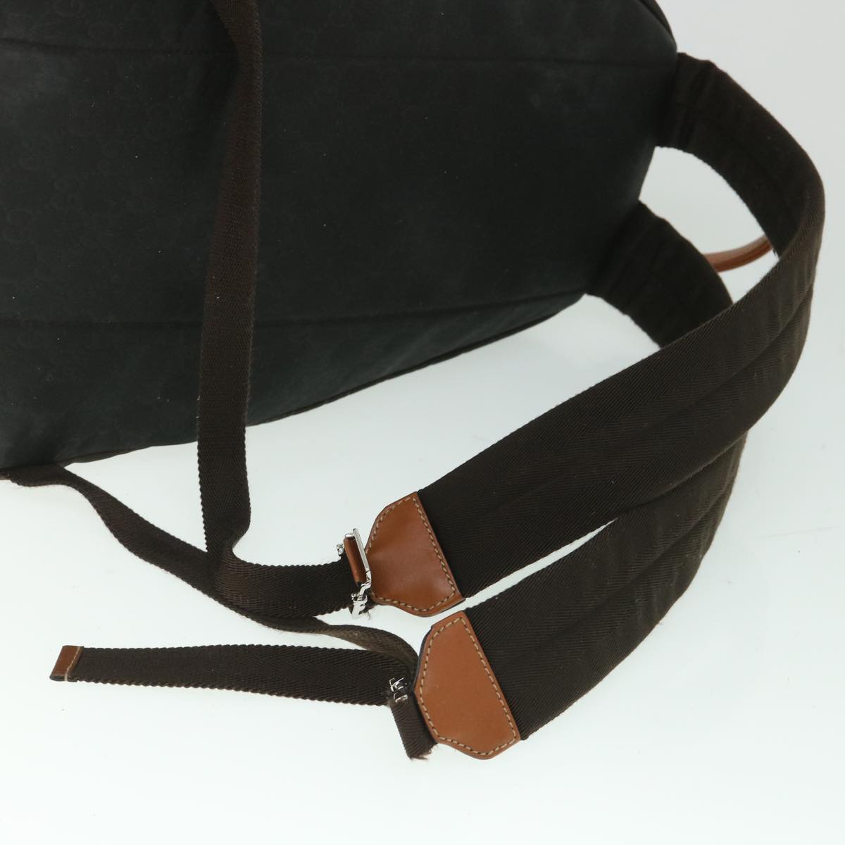 GUCCI GG Canvas Backpack Nylon Brown 190278 55856