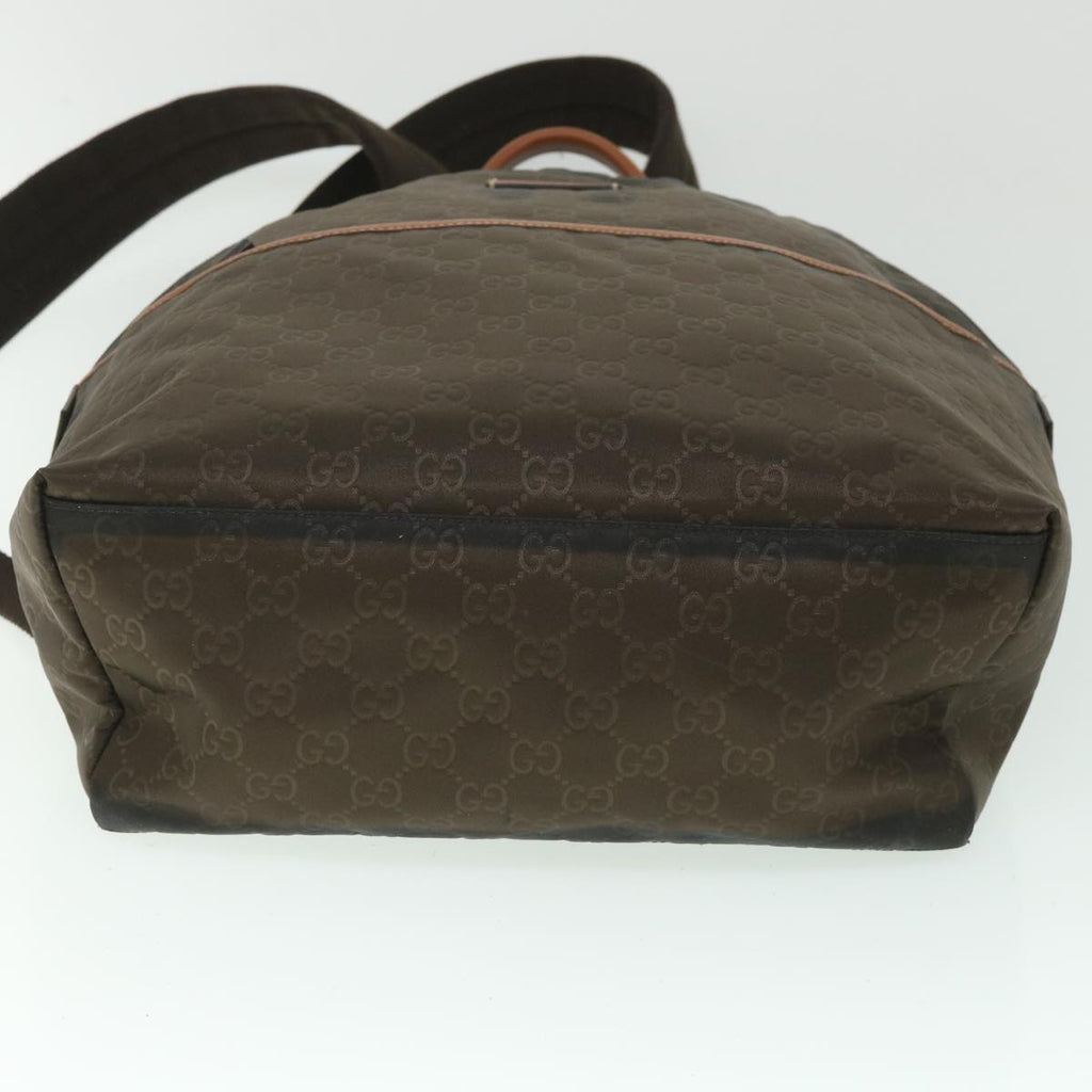 GUCCI GG Canvas Backpack Nylon Brown 190278 55856