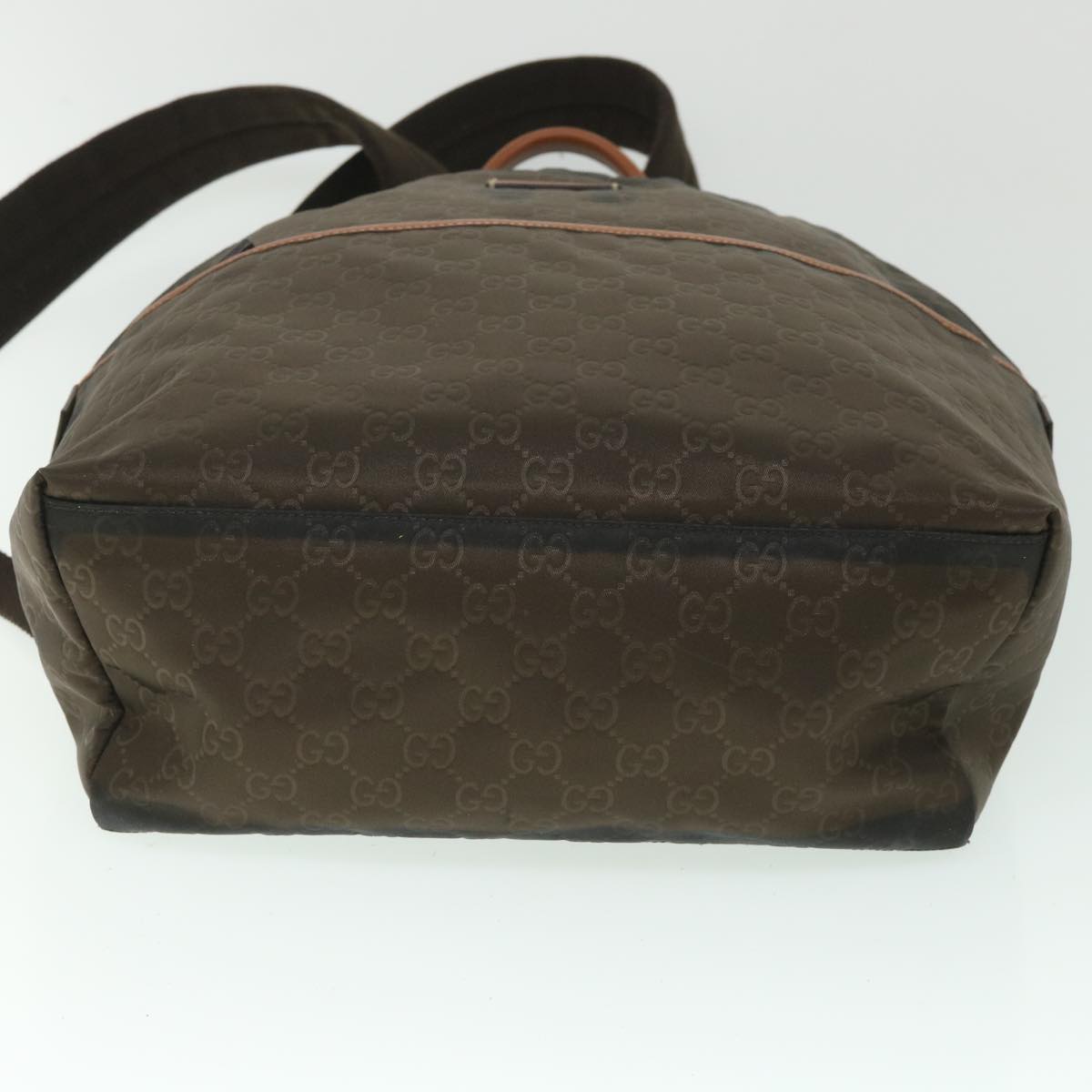GUCCI GG Canvas Backpack Nylon Brown 190278 55856