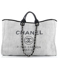 CHANEL Deauville Tote Raffia XL