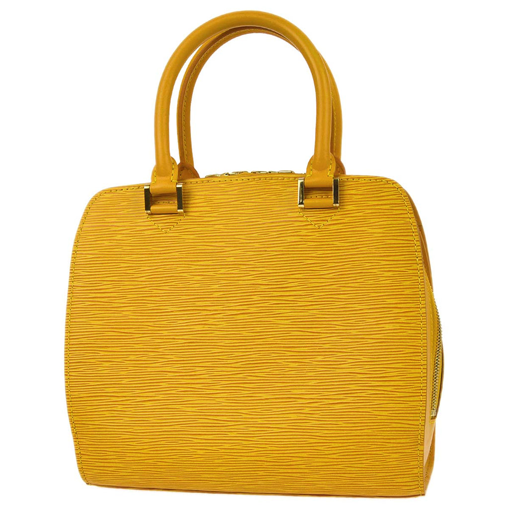 Louis Vuitton 1998 Yellow Epi Pont Neuf Handbag M52059