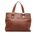 Brown Burberry Leather Tote