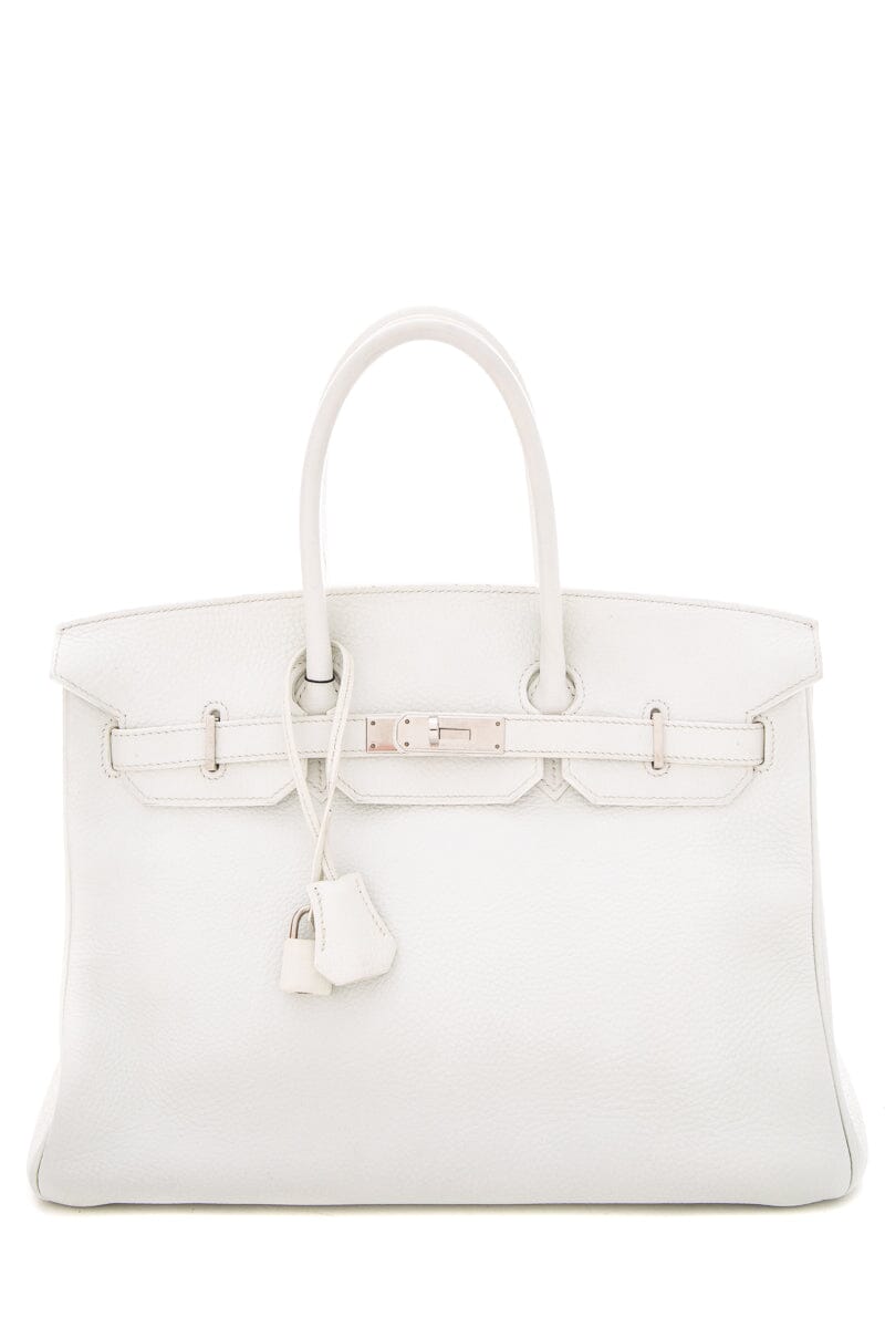 HermÃƒÆ’Ã‚Â¨s 2011 White Togo Leather Birkin 35CM Handbag
