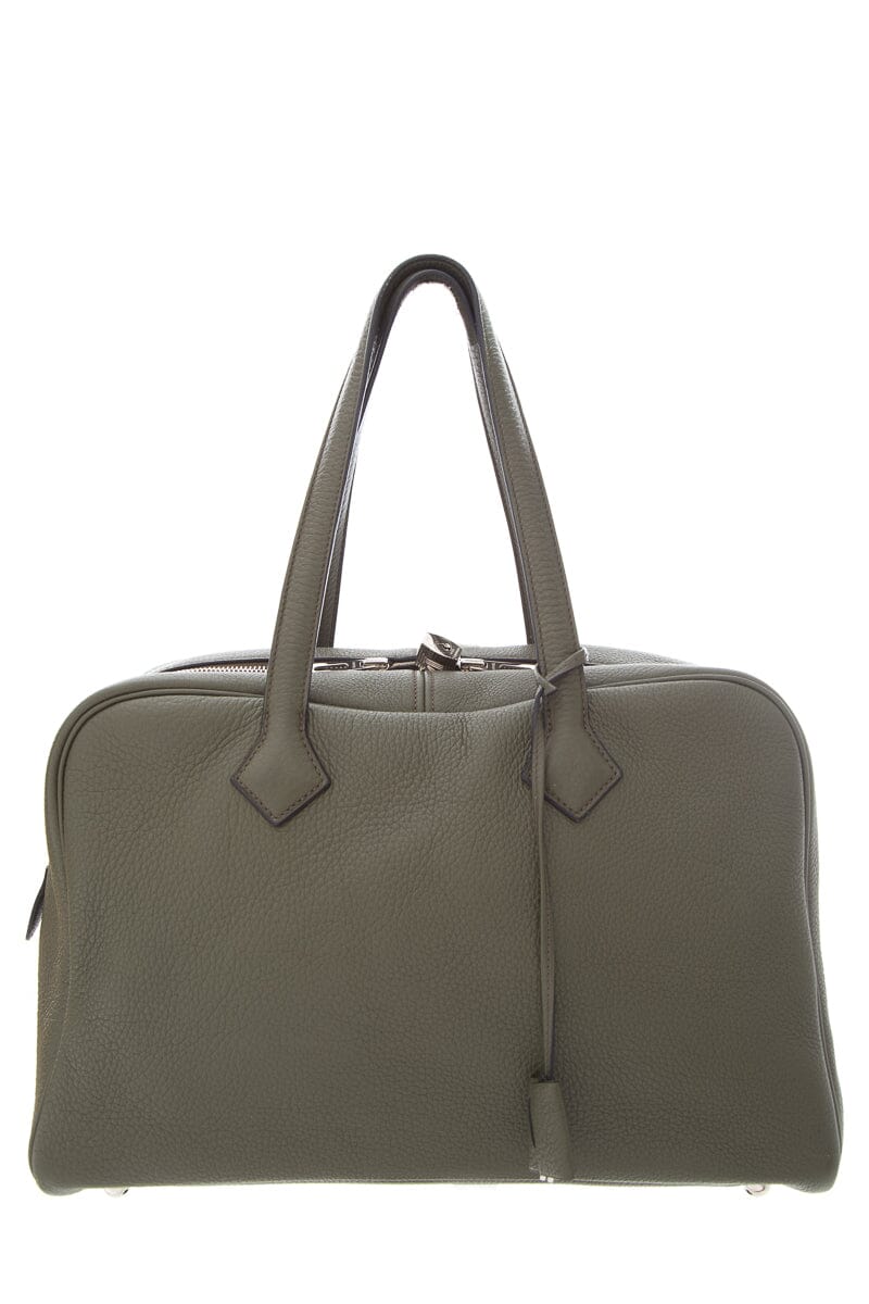 HermÃƒÆ’Ã‚Â¨s Green Victoria II Travel Handbag