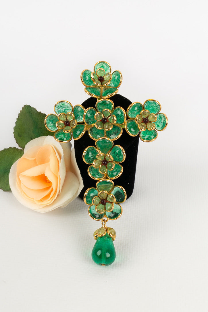 Broche croix Augustine