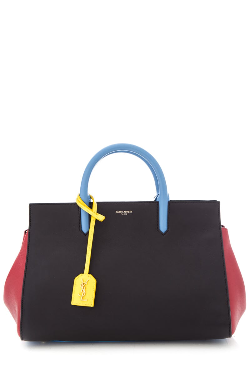 YSL Cabas Rive Gauche Leather Handbag