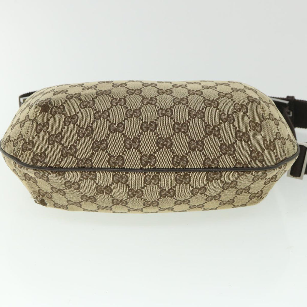 GUCCI GG Canvas Shoulder Bag Beige Brown 181092 56054