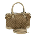 GUCCI GG Canvas Sukey Shoulder Bag Beige 247902 56055