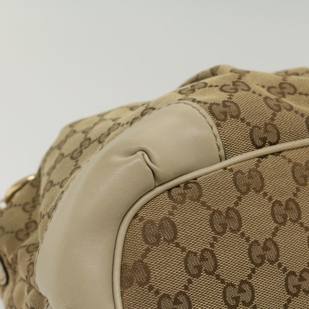 GUCCI GG Canvas Sukey Shoulder Bag Beige 247902 56055