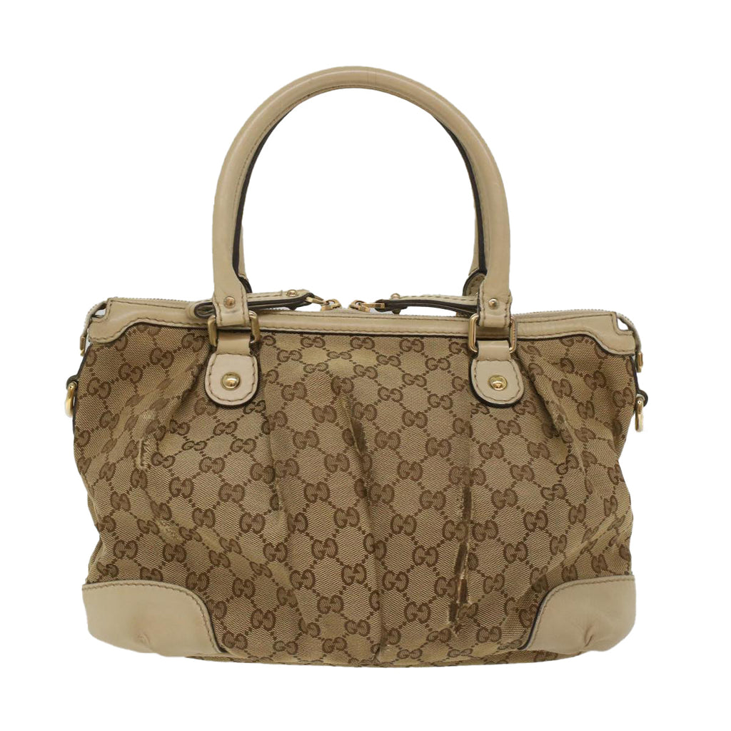 GUCCI GG Canvas Sukey Shoulder Bag Beige 247902 56055