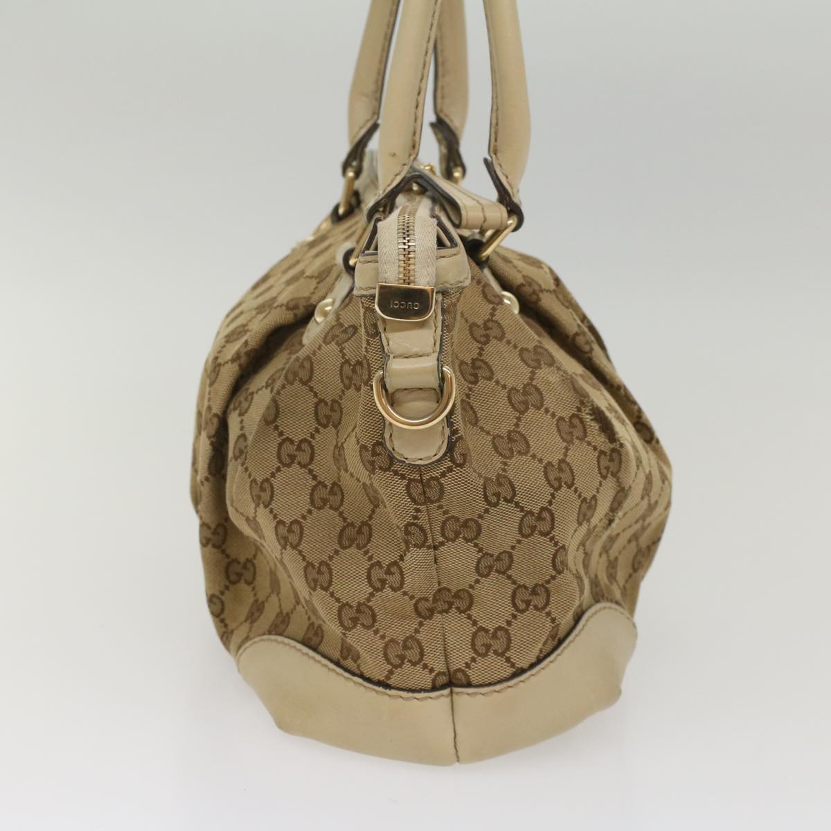 GUCCI GG Canvas Sukey Shoulder Bag Beige 247902 56055