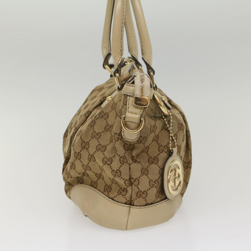 GUCCI GG Canvas Sukey Shoulder Bag Beige 247902 56055