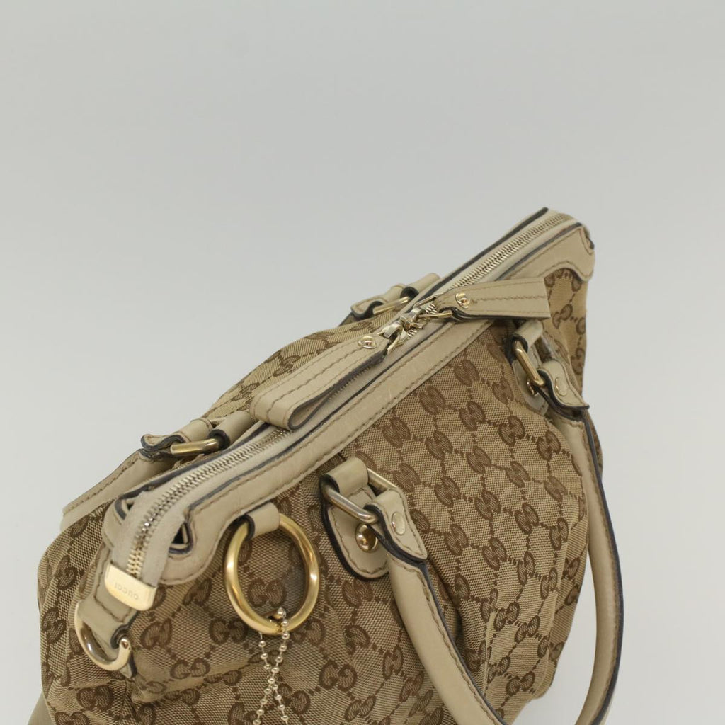 GUCCI GG Canvas Sukey Shoulder Bag Beige 247902 56055