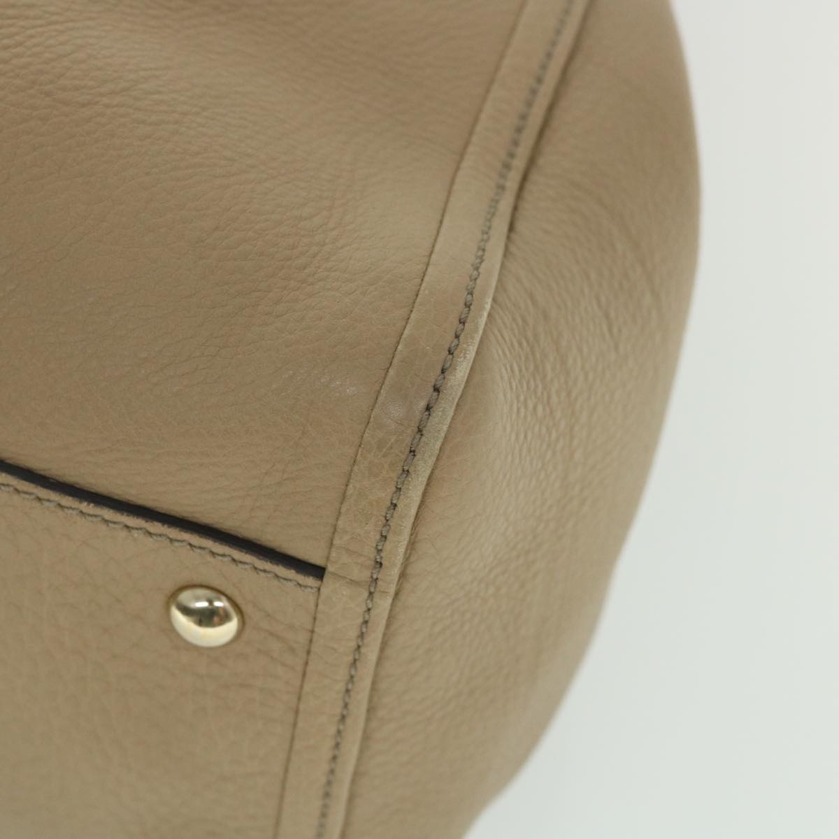 GUCCI Soho Hand Bag Leather Beige 282309 56059