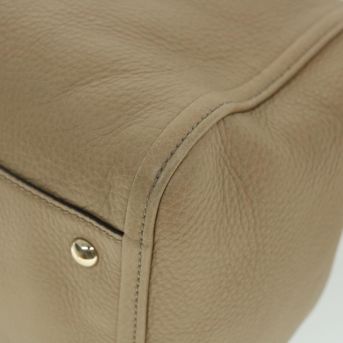GUCCI Soho Hand Bag Leather Beige 282309 56059