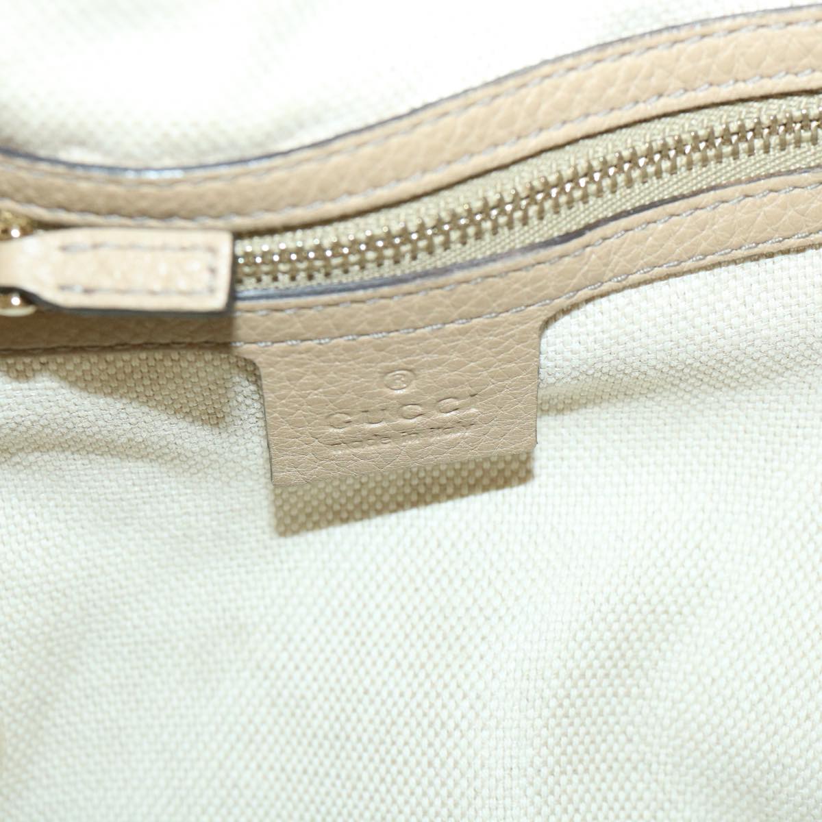 GUCCI Soho Hand Bag Leather Beige 282309 56059