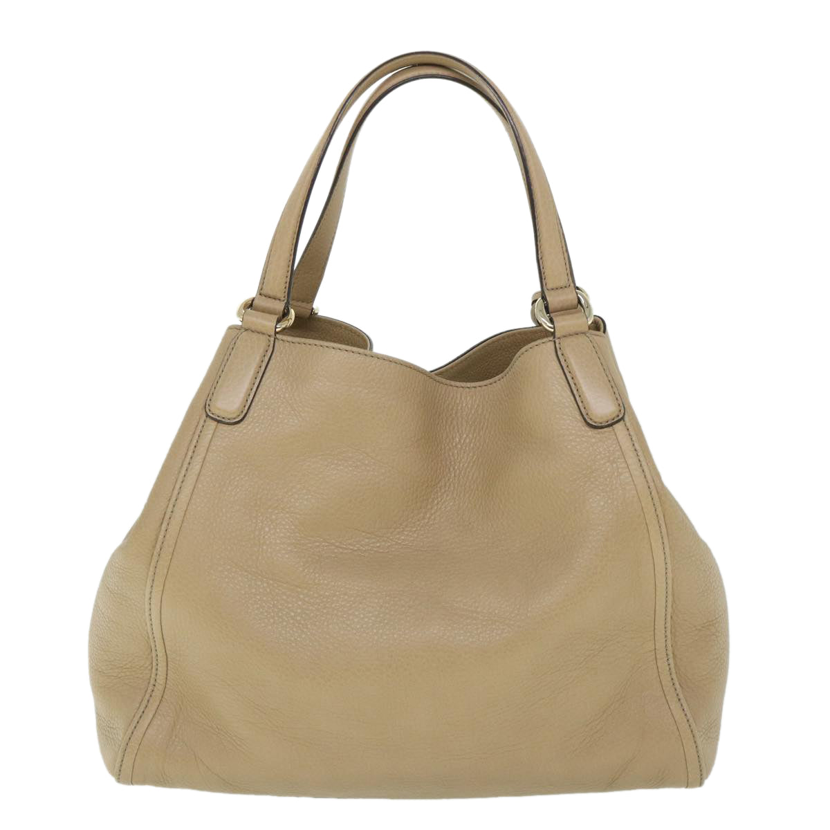 GUCCI Soho Hand Bag Leather Beige 282309 56059