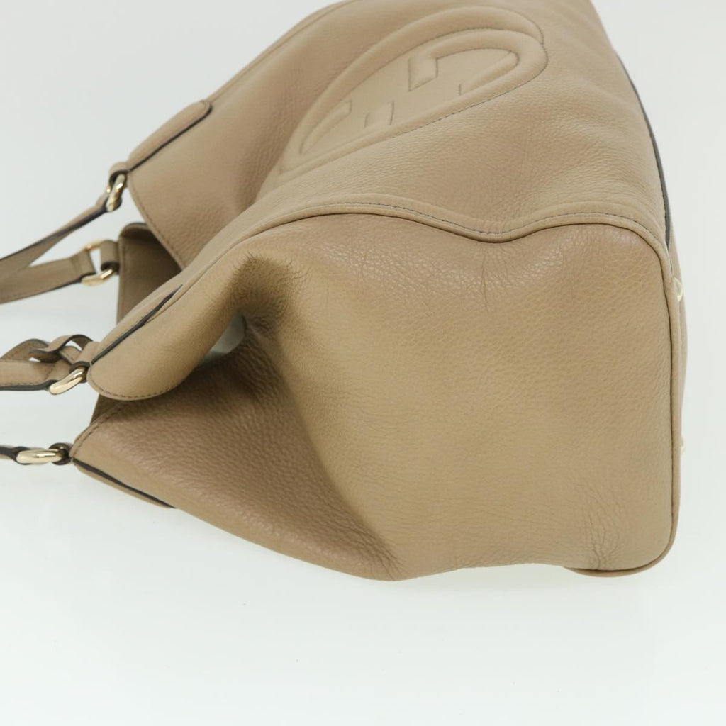 GUCCI Soho Hand Bag Leather Beige 282309 56059