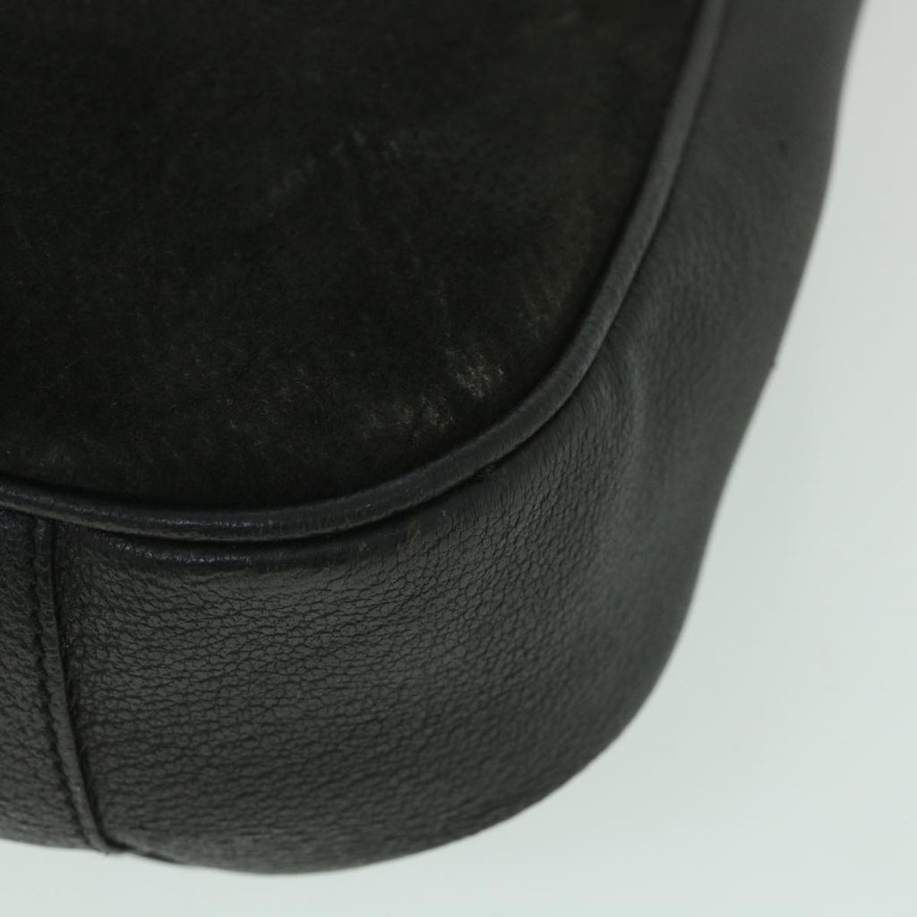 GUCCI Bamboo Shoulder Bag Suede 2way Black 001 1998 1577 56066