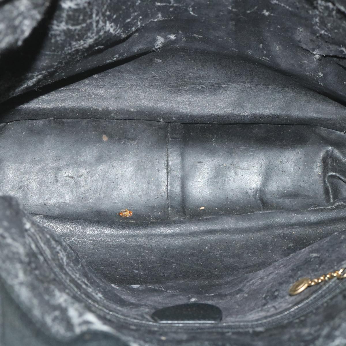GUCCI Bamboo Shoulder Bag Suede 2way Black 001 1998 1577 56066