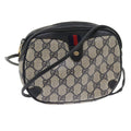 GUCCI GG Supreme Sherry Line Shoulder Bag Red Navy gray 89 02 066 56189