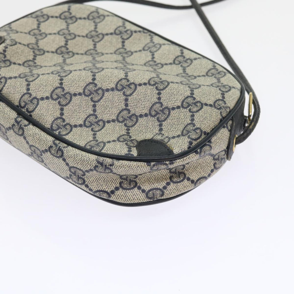 GUCCI GG Supreme Sherry Line Shoulder Bag Red Navy gray 89 02 066 56189
