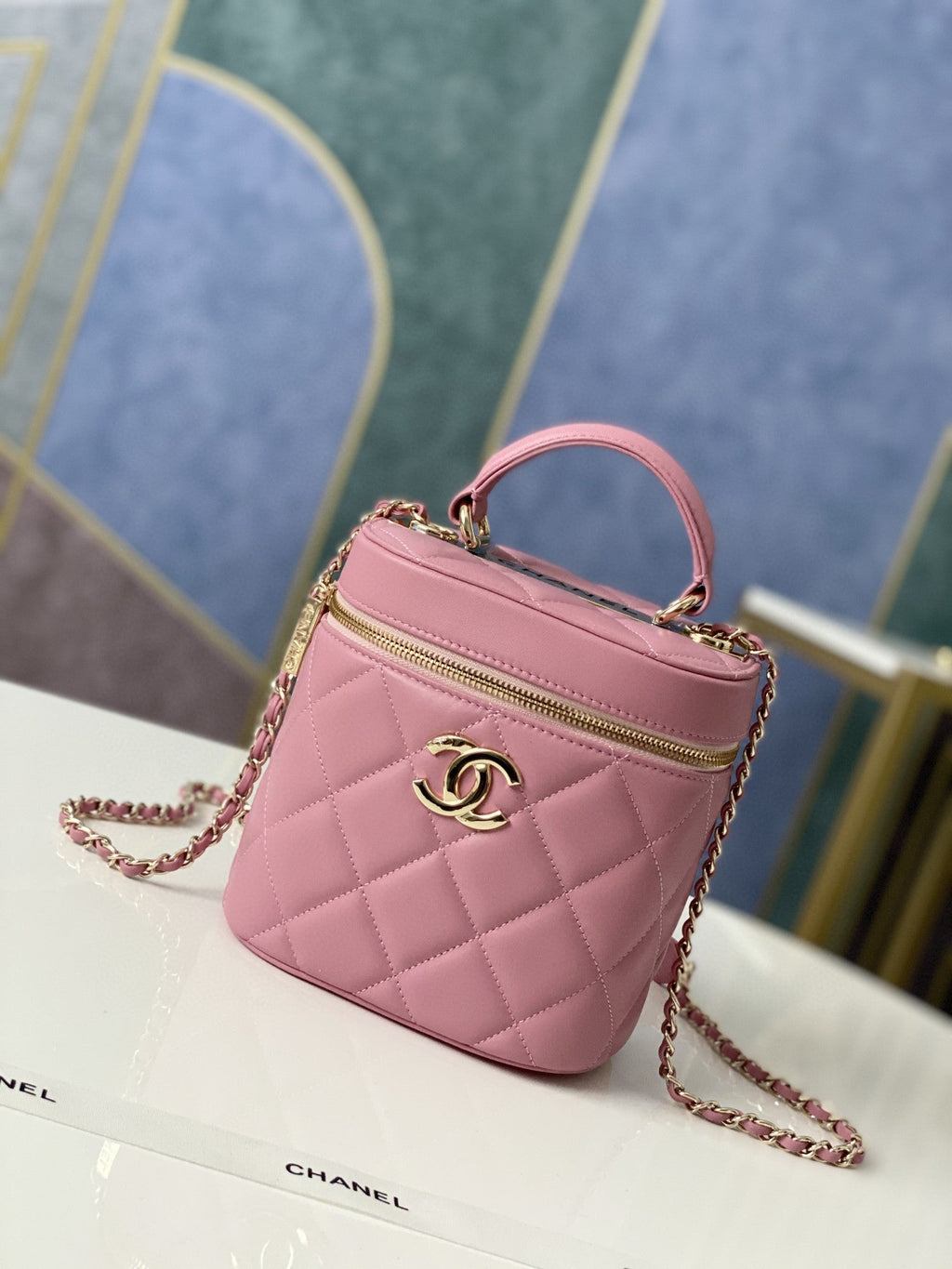 CHLVanity Case Gold Hardware PiNike For Women, Women’s Handbags, Shoulder Bags 9.4in/24cm