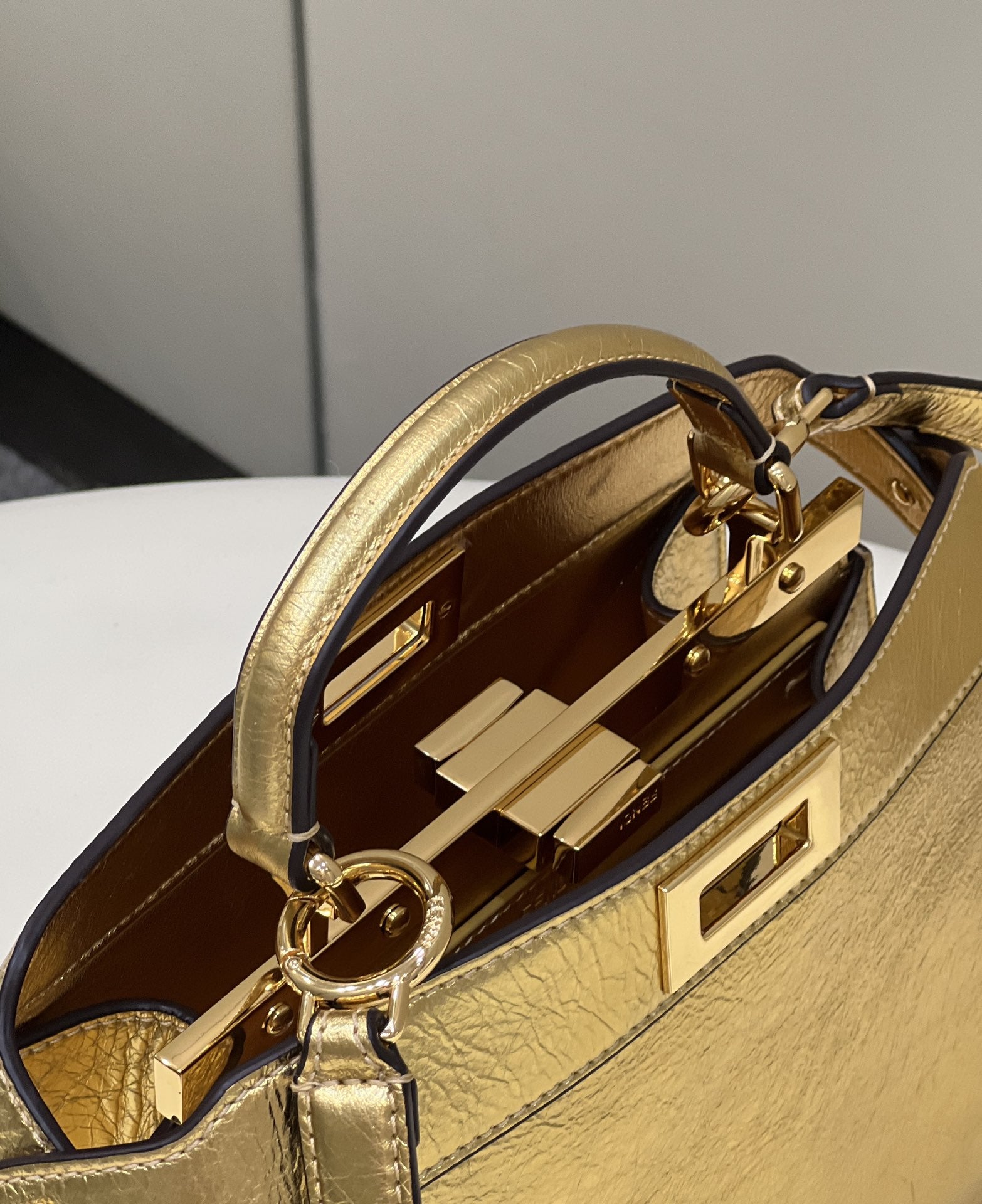 FI GlamI Small Gold Bag For Woman 27cm/11in