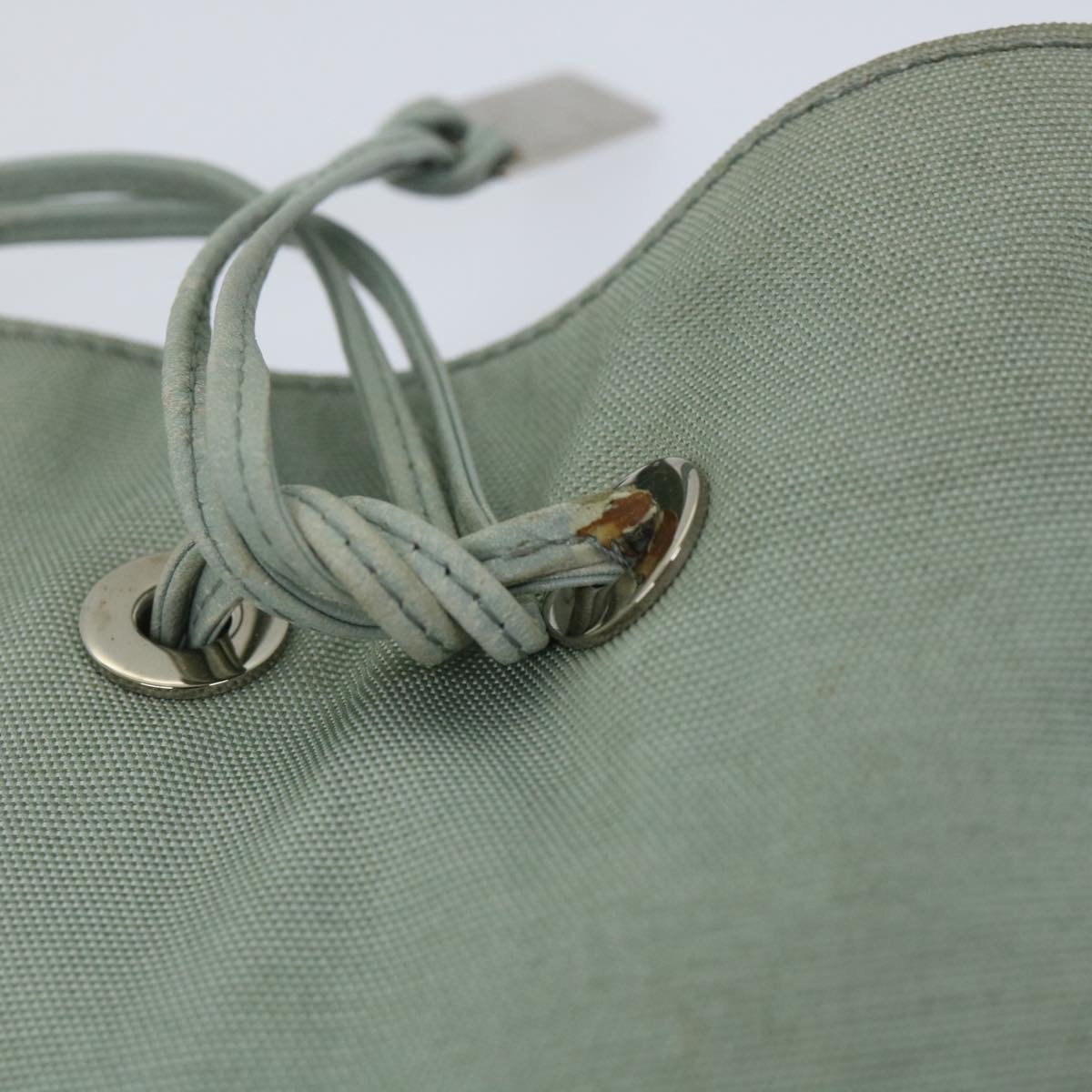 GUCCI Shoulder Bag Nylon Leather Light Blue 001 4034 2123 56217