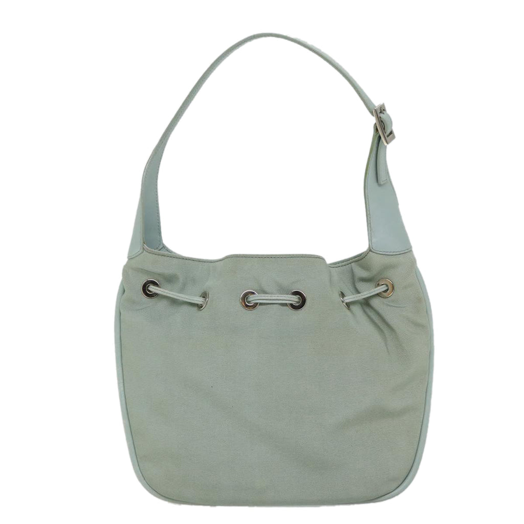 GUCCI Shoulder Bag Nylon Leather Light Blue 001 4034 2123 56217