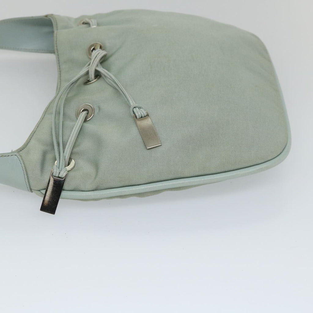 GUCCI Shoulder Bag Nylon Leather Light Blue 001 4034 2123 56217