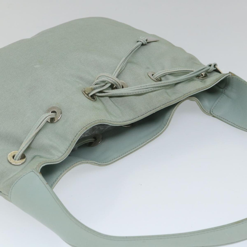 GUCCI Shoulder Bag Nylon Leather Light Blue 001 4034 2123 56217