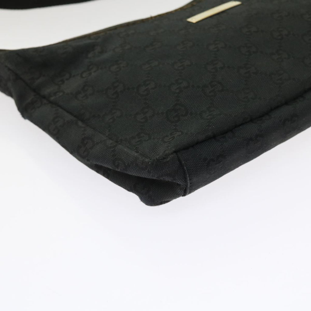 GUCCI GG Canvas Shoulder Bag Black 019 0433 56218