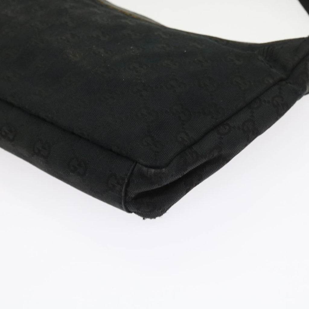 GUCCI GG Canvas Shoulder Bag Black 019 0433 56218