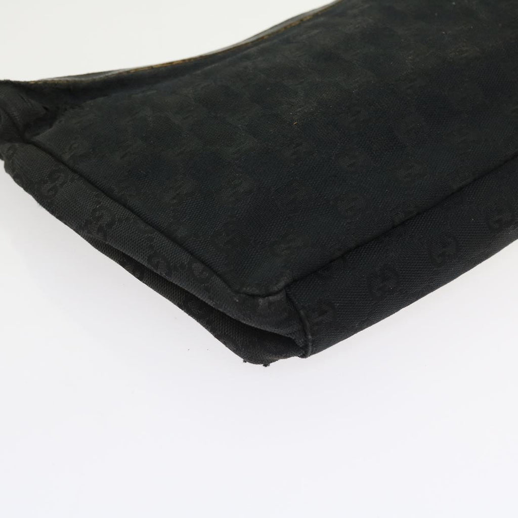 GUCCI GG Canvas Shoulder Bag Black 019 0433 56218