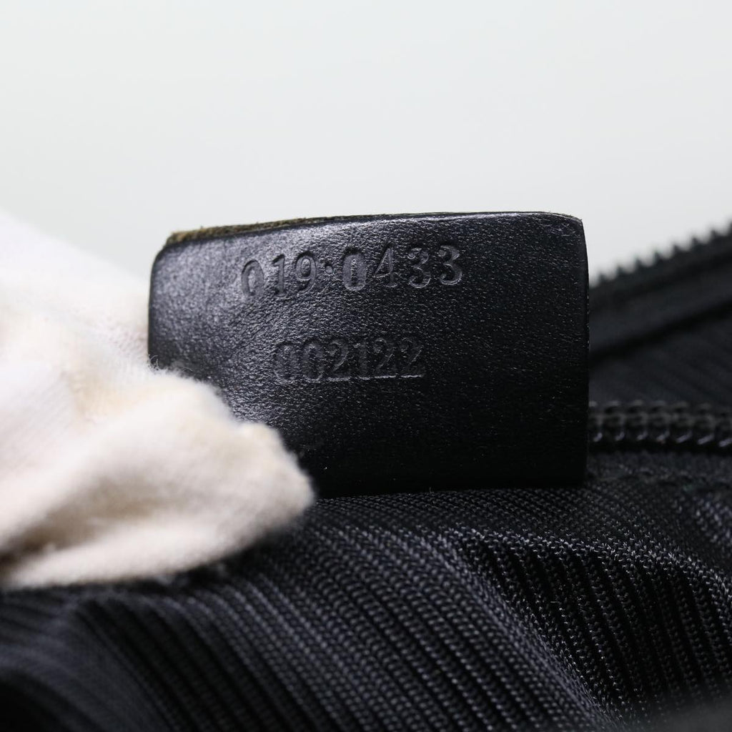 GUCCI GG Canvas Shoulder Bag Black 019 0433 56218