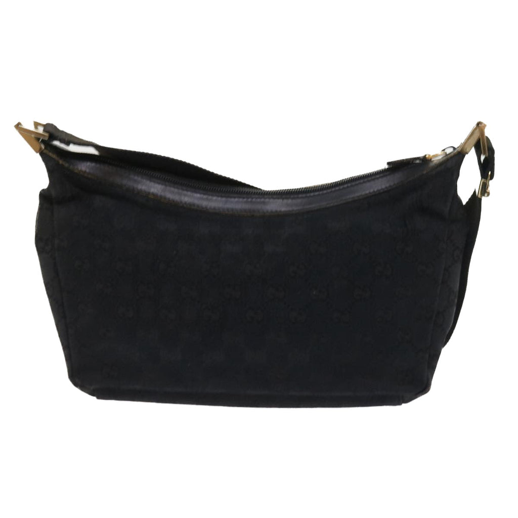 GUCCI GG Canvas Shoulder Bag Black 019 0433 56218