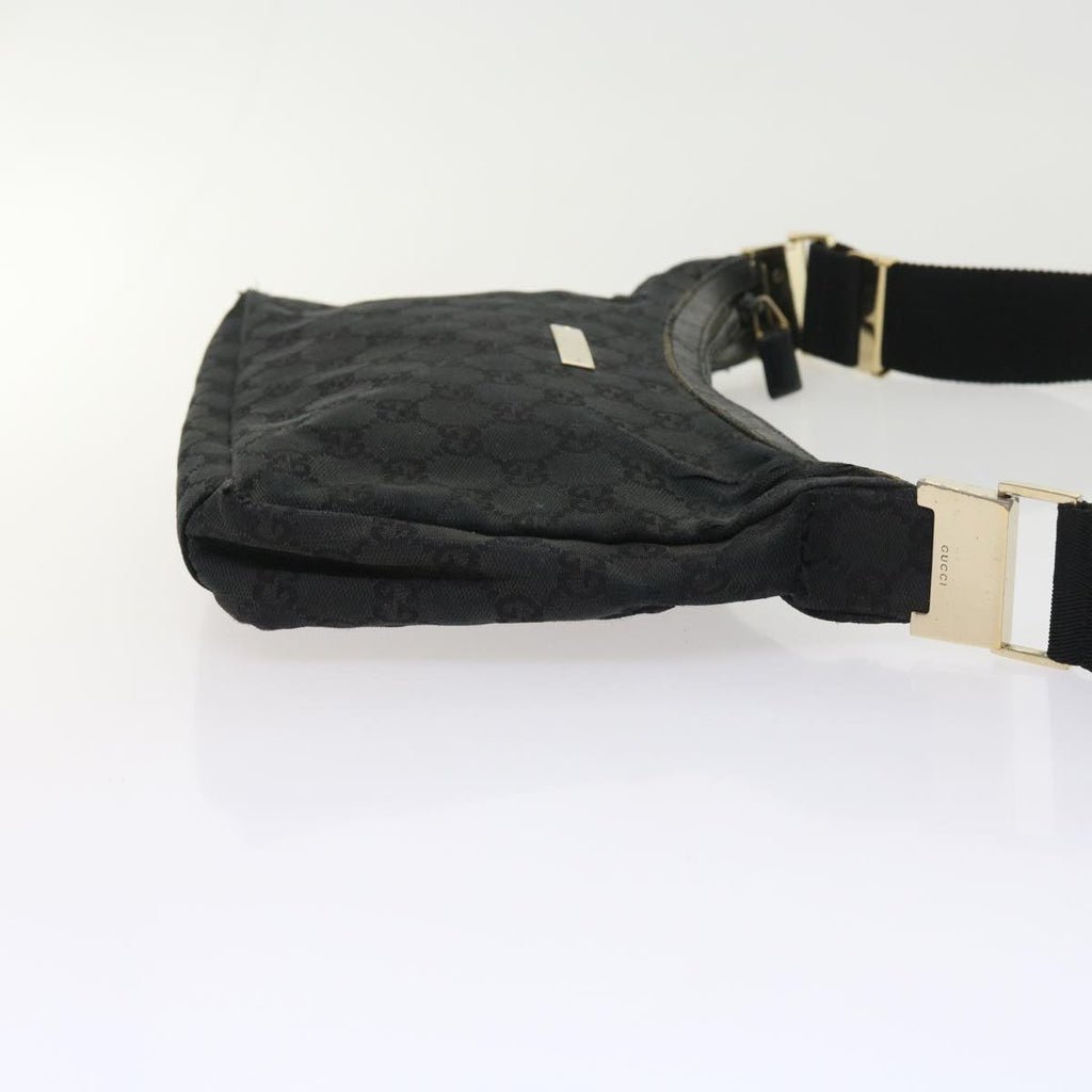GUCCI GG Canvas Shoulder Bag Black 019 0433 56218