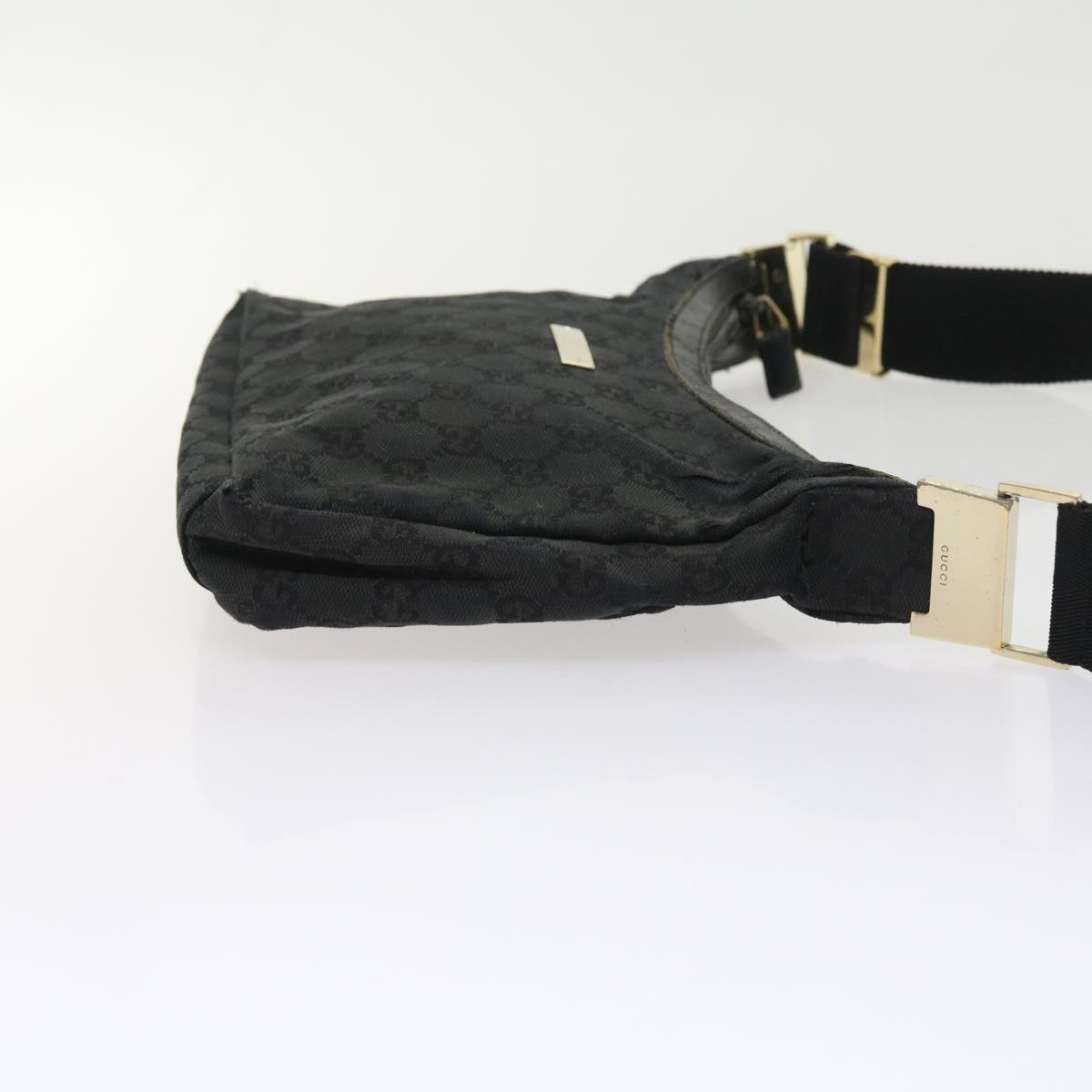 GUCCI GG Canvas Shoulder Bag Black 019 0433 56218