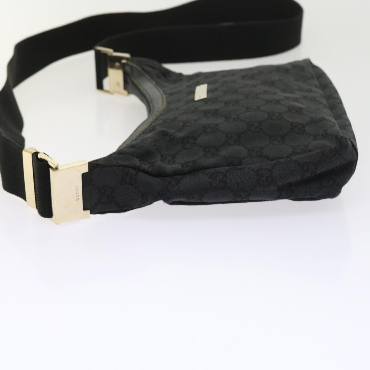 GUCCI GG Canvas Shoulder Bag Black 019 0433 56218