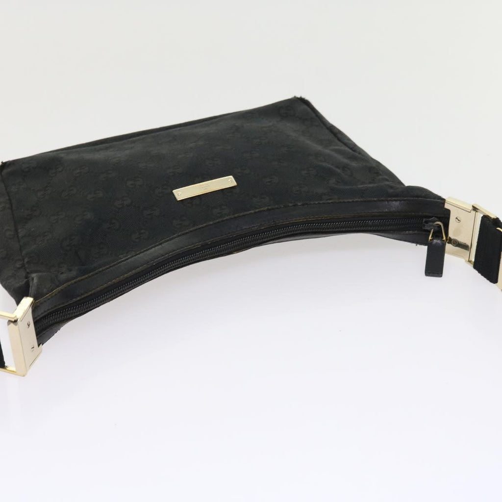GUCCI GG Canvas Shoulder Bag Black 019 0433 56218